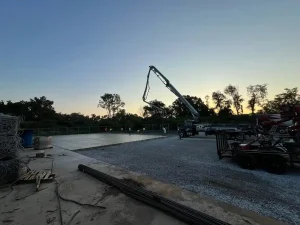 Sparta Metal commercial industrial concrete pour construction build performed by wright construction company in chattanooga, tennessee