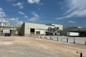 Commercial site development and paving preparation at Kohler manufacturing facility