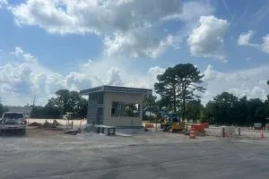 Completed guard shack and roadway improvements at Kohler manufacturing facility