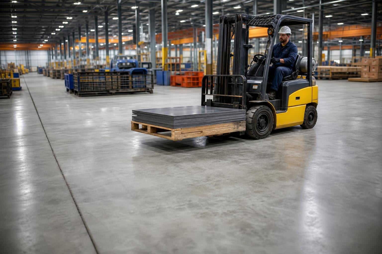 manufacturing plant concrete floors