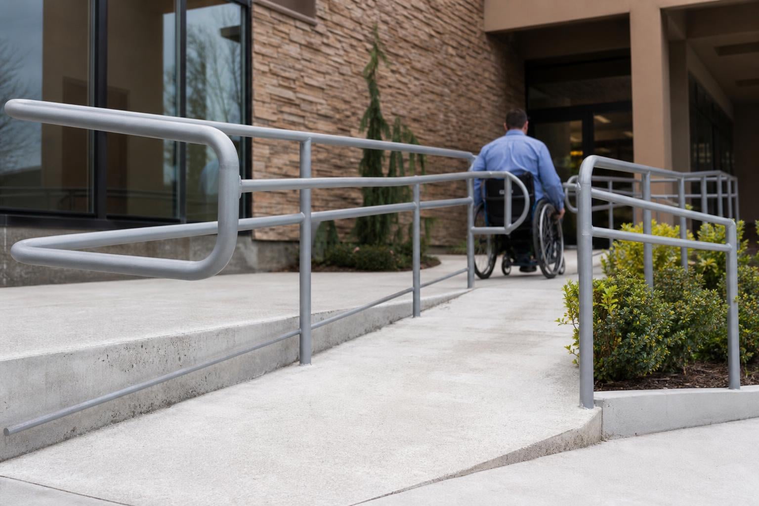 ADA ramp construction