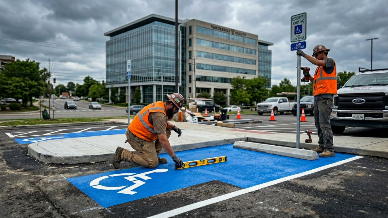 Nashville ADA Parking Lot Upgrades: 2026 Compliance Guide Nashville ADA Parking Lot Upgrades: 2026 Compliance Guide